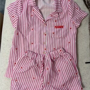 Pink Striped Kids Pajamas